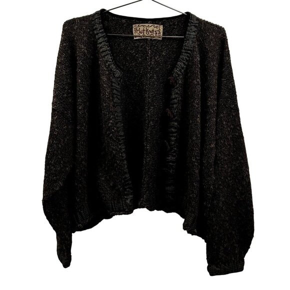 Hot Knots Handmade Button-Up Cardigan Sweater Boho Cottagecore Vintage Look - Picture 14 of 14